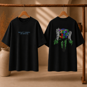 Mind maze - Oversized Embroidered Tee