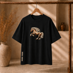 Noble Horse - Oversized Embroidered Tee